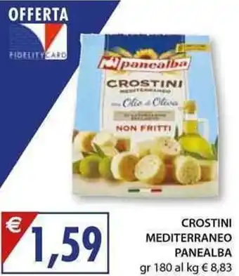 Mercatò Local Panealba Crostini Mediterraneo gr 180 offerta
