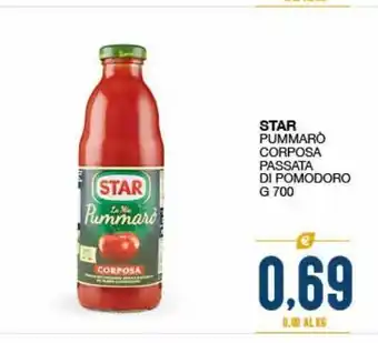 SeBón Supermercati Passata di pomodoro corposa star pummarò g 700 offerta