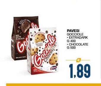 SeBón Supermercati Pavesi gocciole extradark g 400, chocolate g 500 offerta