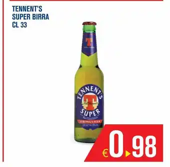 Adhoc Tennent's super birra offerta