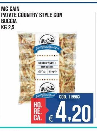 Mc cain patate country style con buccia
