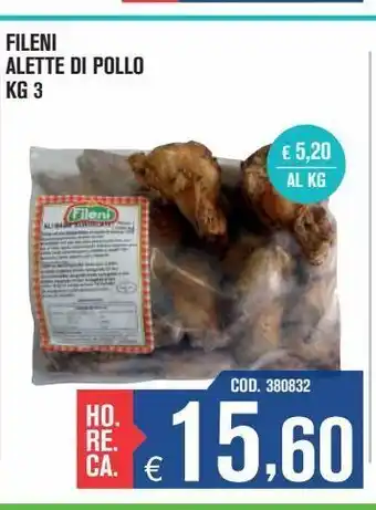 Adhoc Fileni alette di pollo offerta