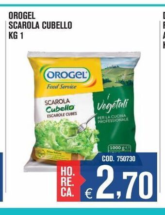 Adhoc Orogel scarola cubello offerta