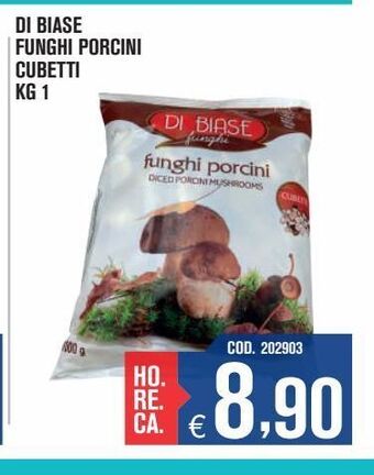 Adhoc Di biase funghi porcini cubetti offerta