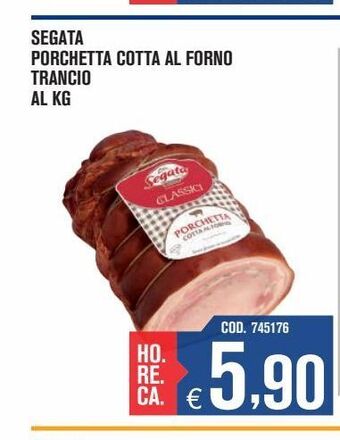 Adhoc Segata porchetta cotta al forno trancio offerta