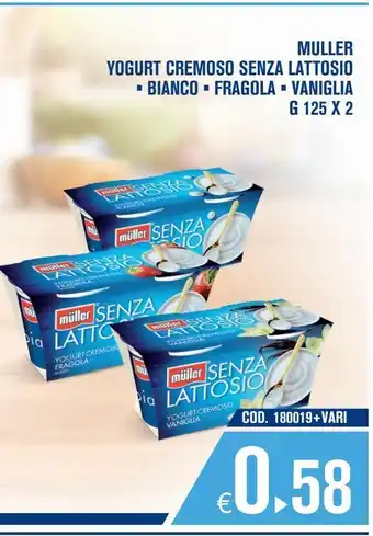 Adhoc Muller yogurt cremoso senza lattosio offerta