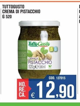 Adhoc Tuttogusto crema di pistacchio offerta