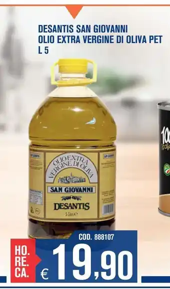 Adhoc Desantis olio extra vergine di oliva offerta