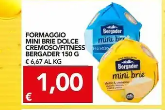 TuoDi Formaggio mini brie dolce cremoso / fitness bergader 150 g offerta
