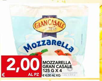 TuoDi Mozzarella gran casale 125 g x4 offerta