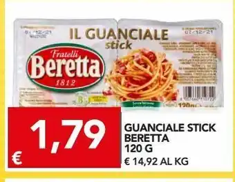 Guanciale stick beretta 120 g