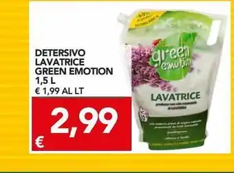 TuoDi Detersivo lavatrice green emotion 1.5 l offerta