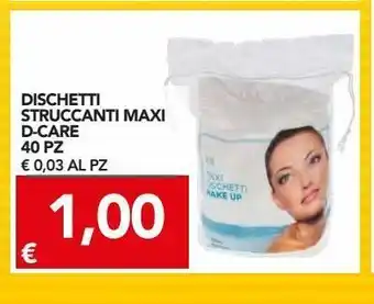 TuoDi Dischetti struccanti d-care maxi 40 pz offerta