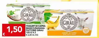 TuoDi Yogurt di capra bianco / banana / fatorie girau 125 g x2 offerta