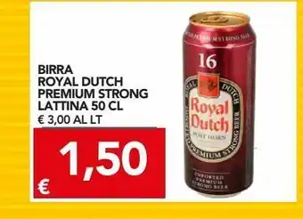 TuoDi Birra royal dutch premium strong lattina 50 cl offerta
