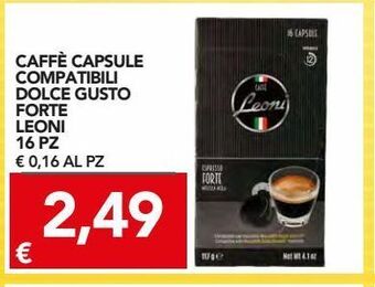 TuoDi Caffè capsule compatibili dolce gusto forte leoni 16 pz offerta