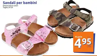Action Sandali per bambini Taglie 24-29 offerta