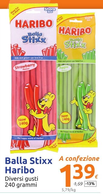 Action Balla Stixx Haribo 240 grammi offerta