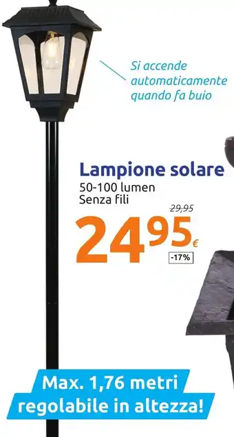 Lampione solare 50-100 Lumen
