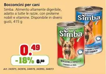 Bocconcini per cani 415 g