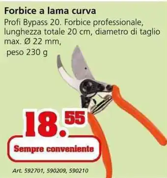 Forbice a lama curva 230 g