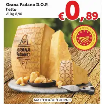 MAX Supermercati Grana Padano D.O.P. 1 kg offerta