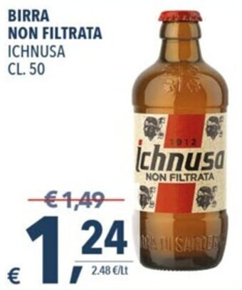 A&O Ichnusa Birra Non Filtrata cl. 50 offerta