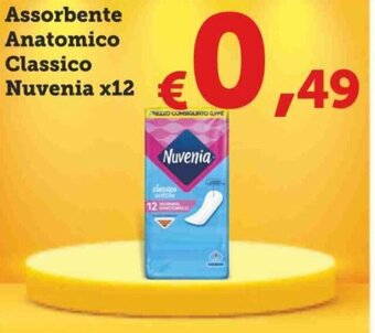 MAX Supermercati Nuvenia Assorbente Anatomico Classico x12 offerta