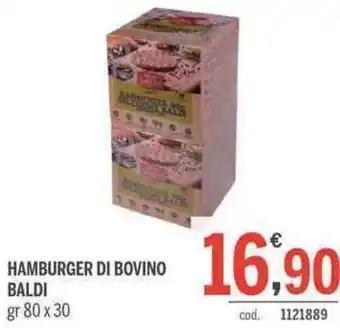 Hamburger di Bovino Baldi gr 80x30