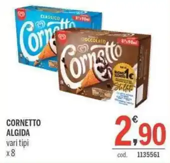 Elefante Cash & Carry Algida Cornetto vari tipi x8 offerta