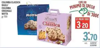 Elefante Cash & Carry Bauli Colomba Classica/Motta Colomba Originale gr 700 offerta