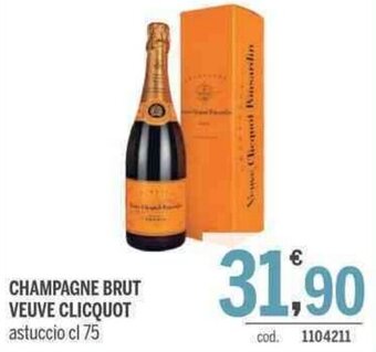Champagne Brut Veuve Clicquot astuccio cl 75