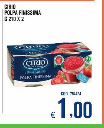 Adhoc Cirio polpa finissima offerta