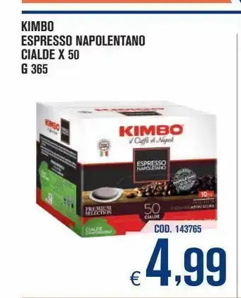 Adhoc Kimbo espresso napoletano cialde offerta