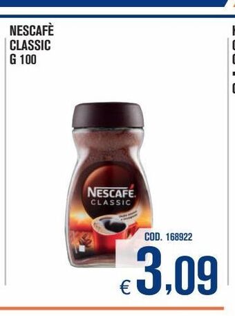 Adhoc Nescafè classic offerta