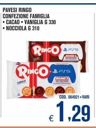 Adhoc Pavesi ringo confezione famiglia offerta