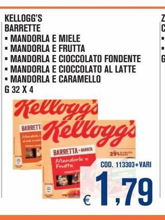 Adhoc Kellogg's barrette offerta