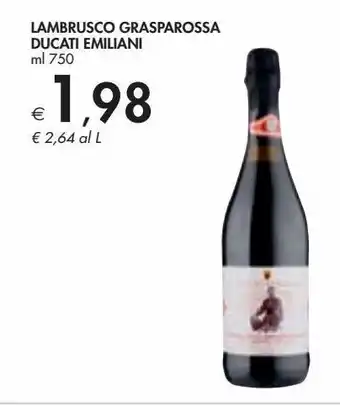 Bennet Lambrusco grasparossa ducati emilia offerta