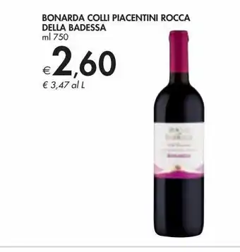 Bennet Bonarda dei colli piacentini doc offerta