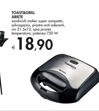 Bennet Tosta& grill ariete offerta