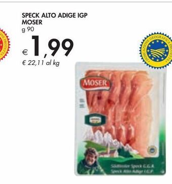 Bennet Speck alto adige igp moser offerta