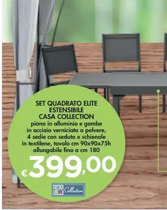 Bennet Set quadreto elite estensibile casa collection offerta