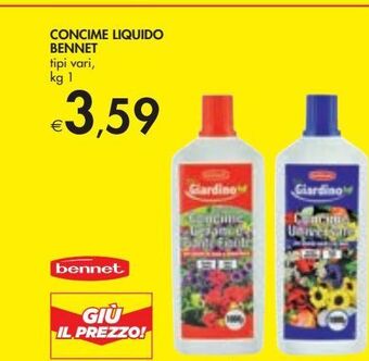 Concime liquido bennet