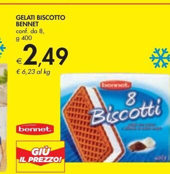 Bennet Gelati biscotto bennet offerta