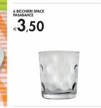 Bennet 6 bicchieri space pasabahce offerta