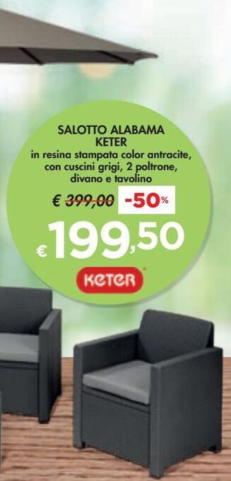 Bennet Salotto alabama keter offerta