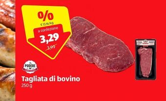 Tagliata di bovino