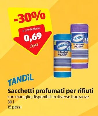 ALDI Sacchetti profumati per rifiuti offerta