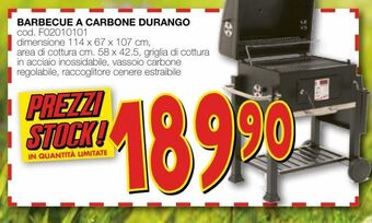 Mondo Brico Barbecue a carbone durango offerta