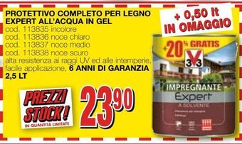 Mondo Brico Protettivo completo per legno expert all'acqua in gel offerta